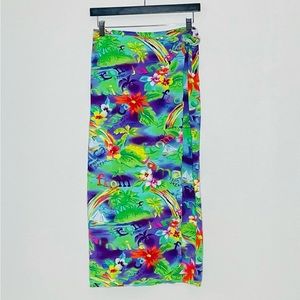 Jams World Vintage Jamaican Tropical Skirt Coverup Wrap‎